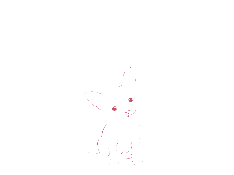 Hand-drawn Chihuahua illustration